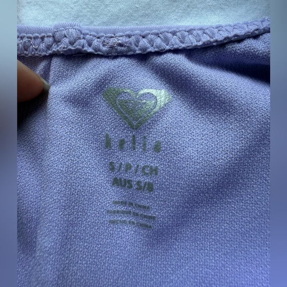Roxy Kelia Lavender Purple Asymmetrical Workout Bodysuit Romper - Picture 9 of 15